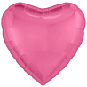 Розовая Шар сердце 76см Металлик PinkPeony 1204-1017