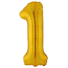 Цифры и числа К ЦИФРА 1  40" Gold блеск 1207-5392