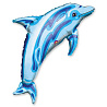  Шар фигура Дельфин синий 1207-0044