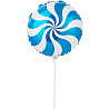 Сладкий Праздник Шар мини фигура Конфета голубая 1201-0338