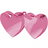 Горячие сердца! Грузик для шаров Два сердца, розовый 1302-0851