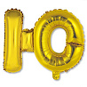 Буквы Шар Мини буква "Ю", 36см Gold 1206-0826