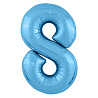 Цифры и числа Р ЦИФРА 8  40" Металлик Cool Blue 1207-4919
