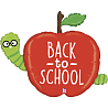 1 Сентября - День Знаний ШАР ФИГУРА BACK TO SCHOOL Яблоко 1207-4801