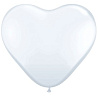  Шар Сердце 15" Стандарт White, 38 см 1105-0229