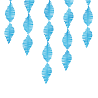 Гирлянда Бахрома креп, голубая 1404-0554