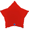 Красная Шар Звезда 45см Пастель Matte Red 1204-1367