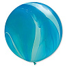 Синяя Шар Qualatex 30" Супер Агат Blue 1108-0350