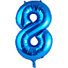 Цифры и числа Шар цифра "8", 101см Blue 1207-2973