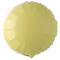 Желтая Шар КРУГ 45см Пастель Matte Yellow 1204-0890