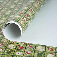 Новый год Бумага упак Зимняя Мозаика 67х99см 1509-0118