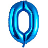 Цифры и числа Шар цифра "0", 101см Blue 1207-2965