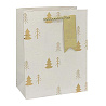 Новый год Пакет бум подар Елочки зол 18х23см 1509-0714