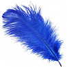  Перо декоративное синее 30шт 2008-5252