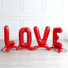  Шар Буквы LOVE на подставке красные 1207-3756