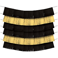 Вечеринка в стиле Black & Gold Гирлянда-бахрома Black&Gold 1505-1774