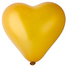  Шары Сердце 16см Металлик Золотое 1105-0145