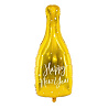 Новый год Шар фигура Бутылка HAPPY NEW YEAR Gold 1207-4381
