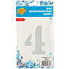 Шар цифра "4", 66см White