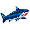 Морской мир Шар фигура Акула большая синяя 1207-0437