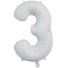 Цифры и числа Шар цифра "3", 66см White 1207-4851