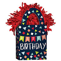 Happy Birthday Грузик д/шара Сумочка HB Конфетти 160грА 1302-1285