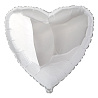 Серебряная Шарик Сердце81см Silver 1204-0128