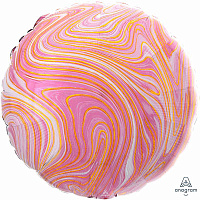 Мрамор Шар 45см Круг Мрамор Pink 1204-1039