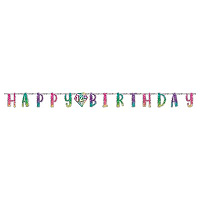 Happy Birthday Гирлянда HB Диамант цифры 0-9 блеск 3,2м 1505-2074