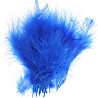  Перо декоративное голубое 50шт 2008-4982