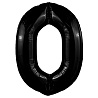 Цифры и числа Шар цифра "0", 101см Пастель Black 1207-5189
