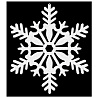 Снежинка Снежинка пластик блеск белая 10см, 4 шт 1501-0739