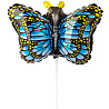 Бабочки Шар Мини фигура Бабочка крылья голубые 1206-1060