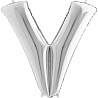 Шар буква V 40" (100 см) Silver