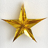 Голливуд Фигура Звезда фольгированное золото 30см 1501-4261