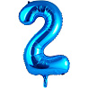 Цифры и числа Шар цифра "2", 101см Blue 1207-2967
