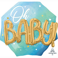 Детские Грёзы Шар ДЖАМБО Oh Baby  Мальчик 76см 1203-0731