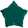 Зеленая Шар Звезда 45см Сатин Emerald Green 1204-1370
