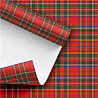  Бумага упак КлеткаШотландка Роял 67х91см 1509-0101