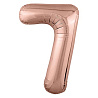 Цифры и числа Р ЦИФРА 7  40" Металлик Rose Gold 1207-4898