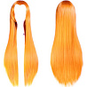  Парик Волосы прямые оранжевые 100см 2001-0904