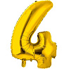 Цифры и числа Шар цифра "4", 66см Gold 1207-3671