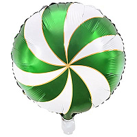 Новый год Шар 45см Леденец Green/White 1202-3653