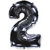 Цифры и числа Шарик цифра "2", 101см Black 1207-4745
