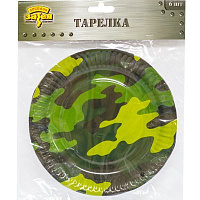 Камуфляж Тарелки большие Камуфляж, 6 штук 1502-1991