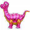  Шар ходячий Динозавр Брахиозавр розовый 1208-0474