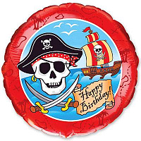 Пираты Шарик 45см Happy Birthday Пираты 1202-1097