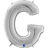 Буквы Шар буква "G", 66см Silver 1207-3772