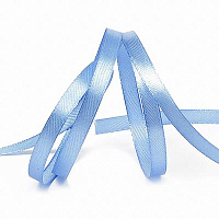 Голубая Лента атласная ярко-голубая 6ммх27,4м 1509-0707