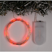 Новый год Нить светодиодная 2м 20 LED красная 2008-6622